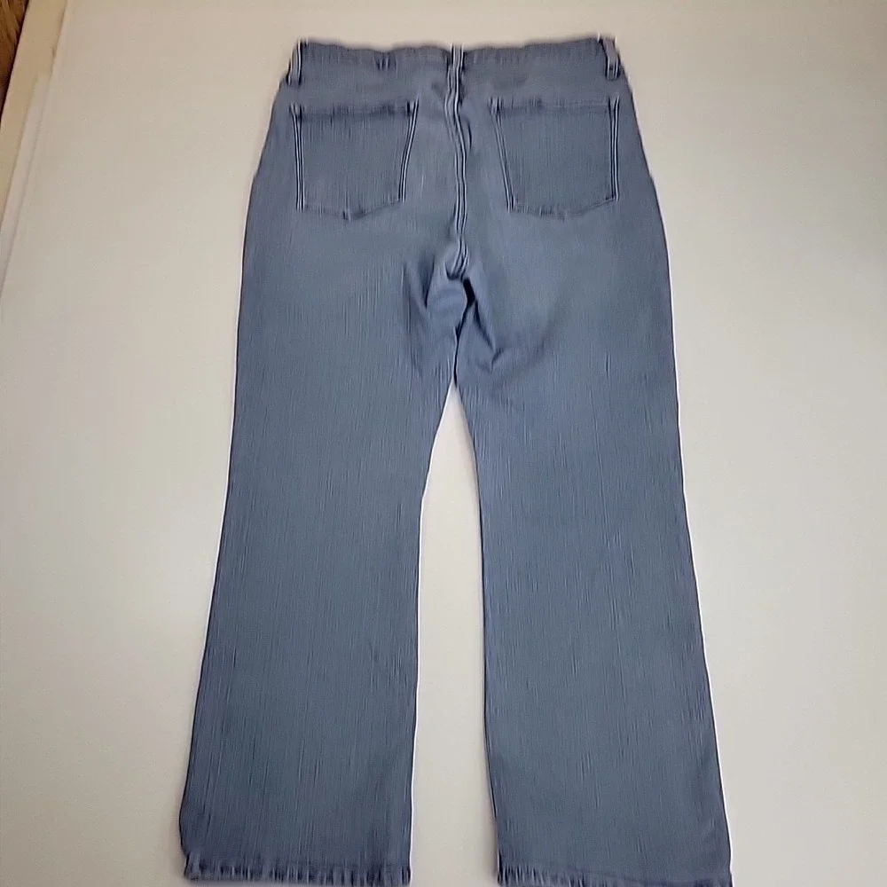 Banana Republic Premium Denim Women's Button Fly Straight Wide Leg Jeans Light W - Picture 12 of 13